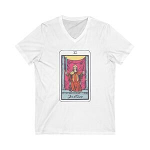 11 Justice |Major Arcana|Jersey Short Sleeve V-Neck Tee S/M/L/XL/XXL